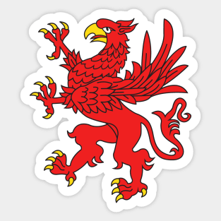 Griffon logo Red Sticker